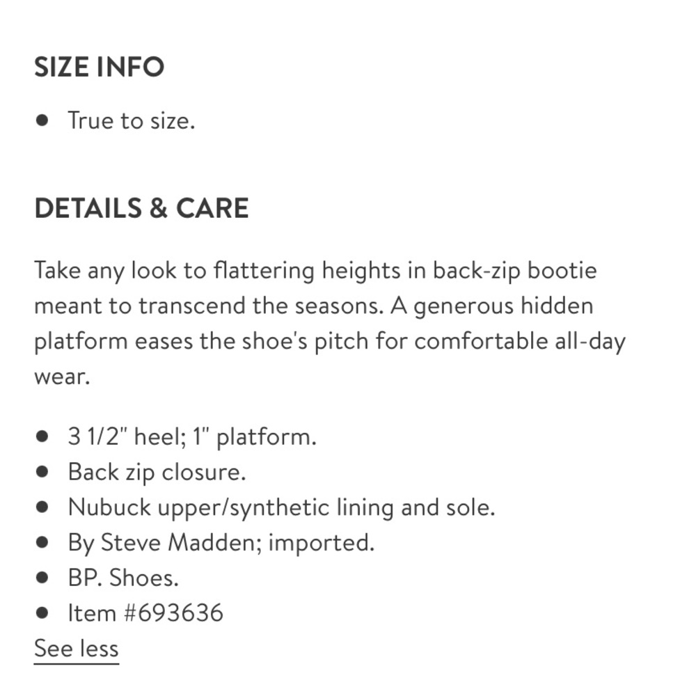 Steve Madden Platform Booties Size 7.5 - image 6